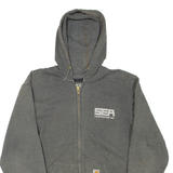CARHARTT Loose Fit SER Construction Mens Jacket Grey Hooded L