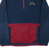 LEVI'S 1/4 Zip Mens Fleece Jacket Blue L