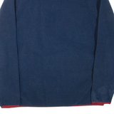 LEVI'S 1/4 Zip Mens Fleece Jacket Blue L