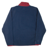 LEVI'S 1/4 Zip Mens Fleece Jacket Blue L