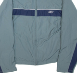 REEBOK Womens Track Jacket Green UK 14