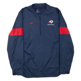 NIKE Mens Pullover Jacket Blue L