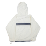 REEBOK Womens Pullover Jacket White Hooded UK 16