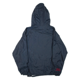SPORT-TEK Fairview Fastpitch Mens Anorak Jacket Blue Nylon USA Hooded L