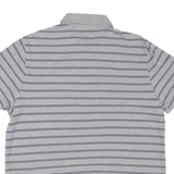 ALL SAINTS Mens Polo Shirt Grey Striped 2XL
