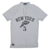 POLO RALPH LAUREN Custom Fit Mens Polo Shirt Grey S