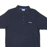 REEBOK Mens Polo Shirt Blue S