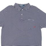 POLO RALPH LAUREN Mens Polo Shirt Blue Striped M