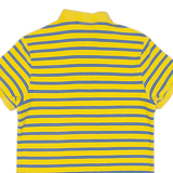 NIKE Mens Polo Shirt Yellow Striped M
