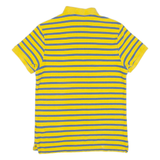 NIKE Mens Polo Shirt Yellow Striped M