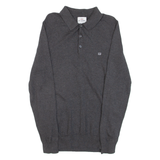 BEN SHERMAN Mens Polo Shirt Grey Long Sleeve XS