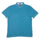 TOMMY HILFIGER Mens Polo Shirt Blue L