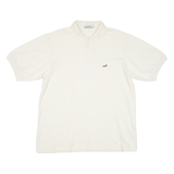 CROCODILE INTERNATIONAL Mens Polo Shirt Cream 2XL