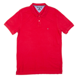 TOMMY HILFIGER Slim Fit Mens Polo Shirt Red 2XL