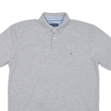 TOMMY HILFIGER Mens Polo Shirt Grey 2XL
