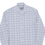 TOMMY HILFIGER Slim Fit Mens Shirt Blue Floral Long Sleeve S