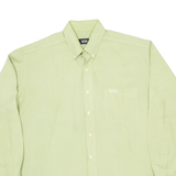 BOSS HUGO BOSS Mens Plain Shirt Green Long Sleeve XL