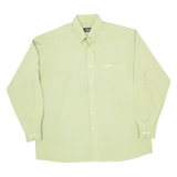 BOSS HUGO BOSS Mens Plain Shirt Green Long Sleeve XL