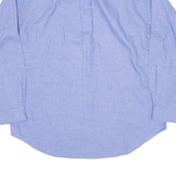 TOMMY HILFIGER Mens Shirt Blue Check Long Sleeve L