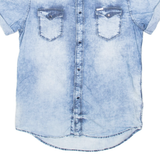 DIESEL Mens Plain Shirt Blue S