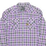 G-STAR Mens Shirt Purple Check Long Sleeve XL