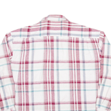 VINCI TRADITION Mens Flannel Shirt Red Check Long Sleeve L