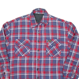 Mens Lumberjack Shirt Blue Check Long Sleeve M