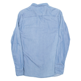 LEE Womens Plain Shirt Blue Long Sleeve S