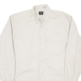 LEVI'S Mens Plain Shirt Beige Long Sleeve S