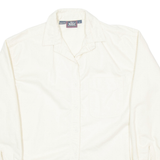 WOOLRICH Mens Plain Shirt Cream Long Sleeve M