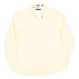 TOMMY HILFIGER Slim Fit Mens Plain Shirt Yellow Long Sleeve XL