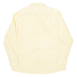 TOMMY HILFIGER Slim Fit Mens Plain Shirt Yellow Long Sleeve XL