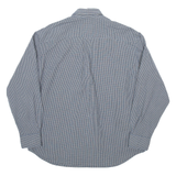 THINK PINK Mens Shirt Blue Check Long Sleeve M