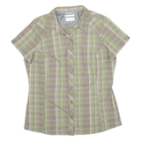 COLUMBIA Womens Shirt Green Check M