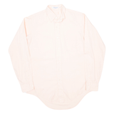 Mens Plain Shirt Pink Long Sleeve M