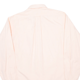 Mens Plain Shirt Pink Long Sleeve M