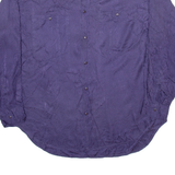 YES Mens Plain Shirt Purple Long Sleeve L