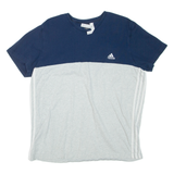 ADIDAS Mens T-Shirt Blue L
