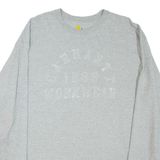 CARHARTT Mens T-Shirt Grey Long Sleeve XL
