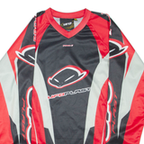 UFO SPORTSWEAR Mens Jersey Red Long Sleeve V-Neck M
