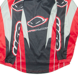 UFO SPORTSWEAR Mens Jersey Red Long Sleeve V-Neck M