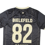 Mens Jersey Black V-Neck 2XL