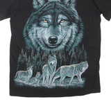ROCK EAGLE Wolf Womens T-Shirt Black S