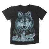 ROCK EAGLE Wolf Womens T-Shirt Black S