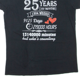 GILDAN Womens T-Shirt Black XL