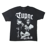 PULL & BEAR Tupac Womens T-Shirt Black S