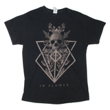GILDAN In Flames Band Mens T-Shirt Black M