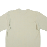 ADIDAS Mens T-Shirt Beige V-Neck M