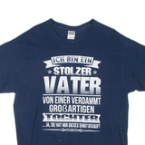 GILDAN Mens T-Shirt Blue L