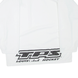 Louisville Hockey Mens Jersey White Long Sleeve USA V-Neck L